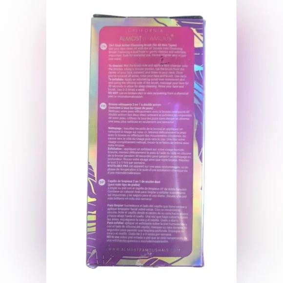 Almost Famous Clean Freak 2-in-1 Skincare Tool - Purple - Picture 4 of 4